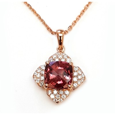 NJ Design Diamonds-Tourmaline Necklace 