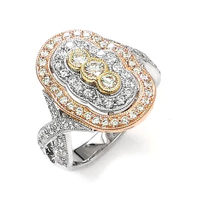 NJ Design Diamond Fashion Ring