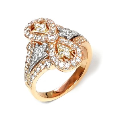 NJ Design Diamond Fashion Ring