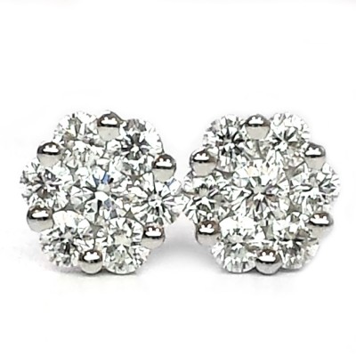 NJ Design Diamond Earrings