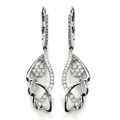 NJ Design Diamond Earrings