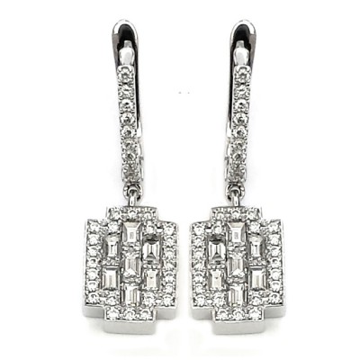 NJ Design Diamond Earrings